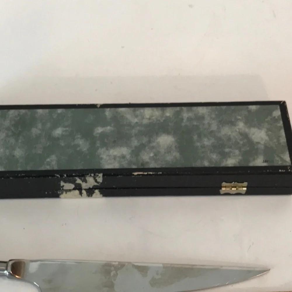 Carving Set Boxed Japanese Carving SET Knife / Fork in RED Velvet Original Box